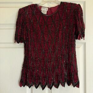 Stenay Short Sleeve Sequined Top